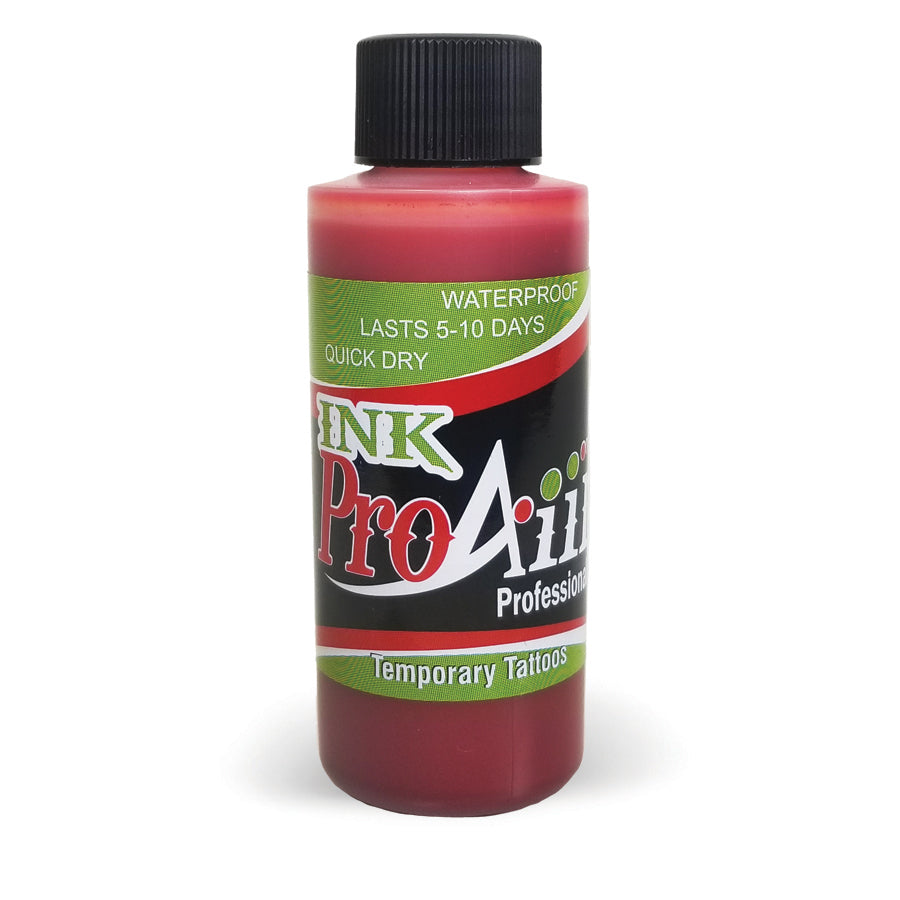 ProAiir Temporary Tattoo Ink - Blood Red Airbrush Makeup 2.1 Oz