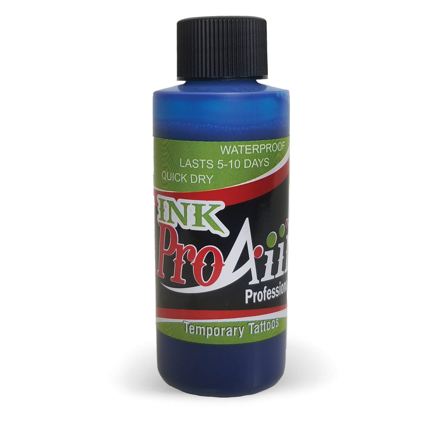 ProAiir Temporary Tattoo Ink - Blue Airbrush Makeup 2.1 Oz