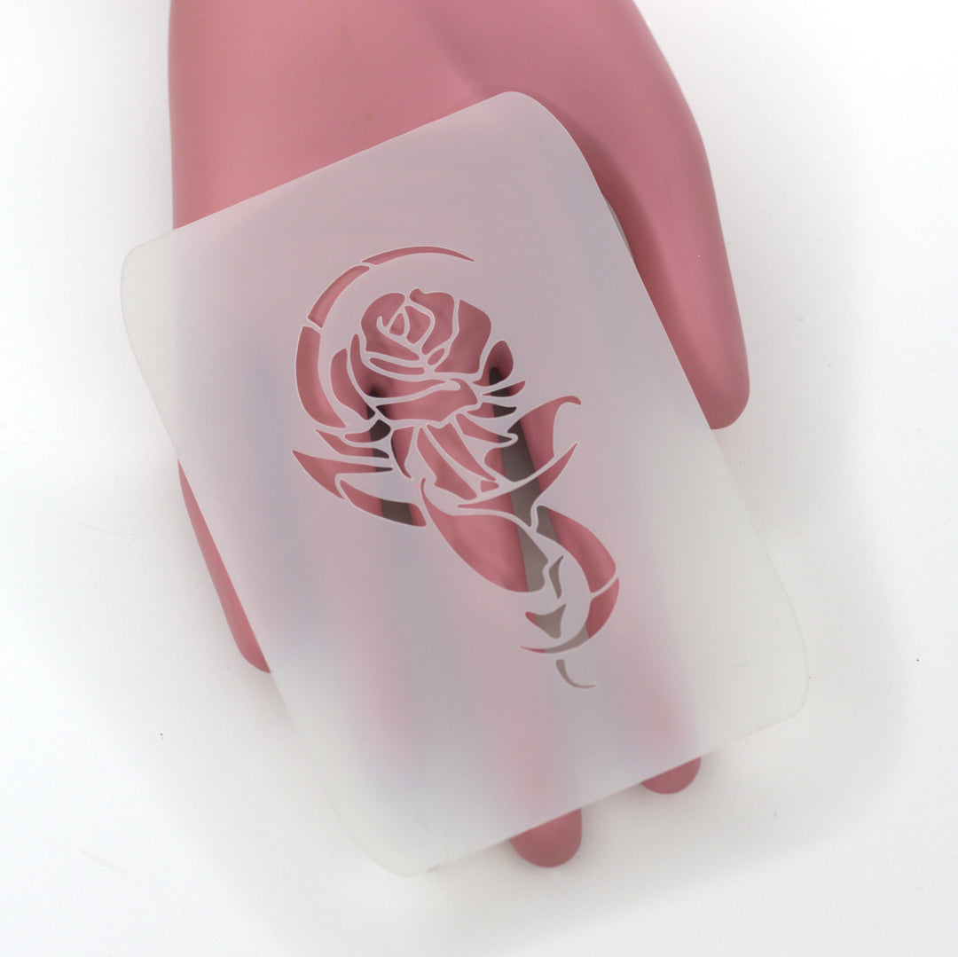 Airbrush Tattoo Stencil - Matriarch Rose