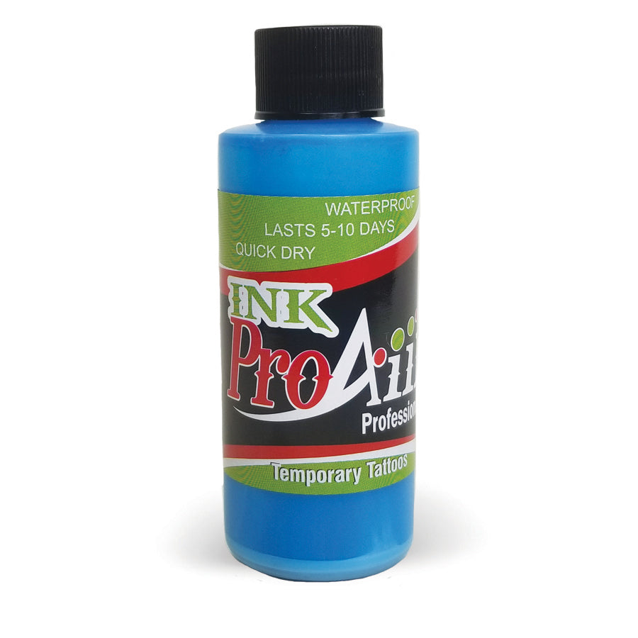 ProAiir Temporary Tattoo Ink - Electric Blue Airbrush Makeup 4.2 Oz