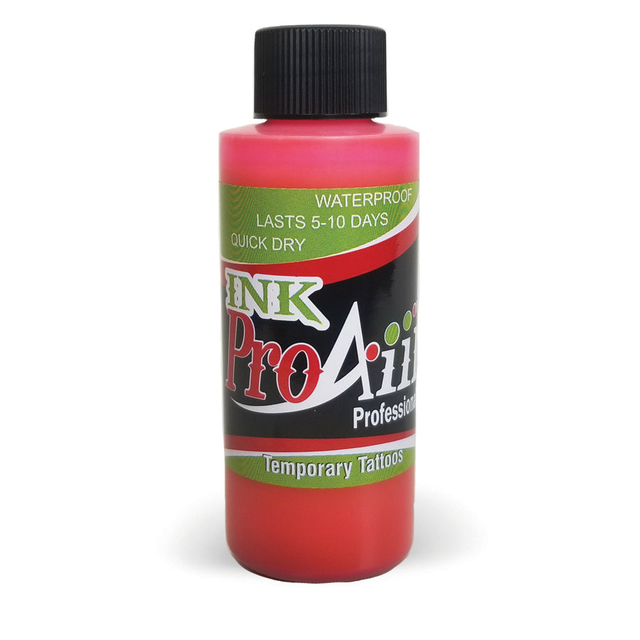 ProAiir Temporary Tattoo Ink - Hot Pink Airbrush Makeup 2.1 Oz