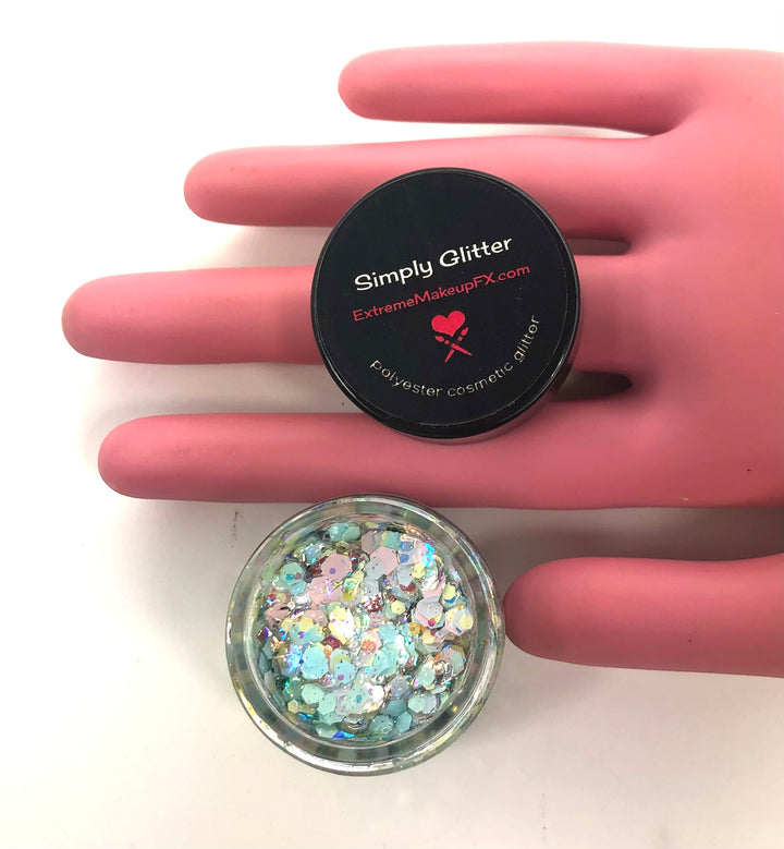Simply Glitter Gel 1/2 ounce Jar - Heavenly Pastel
