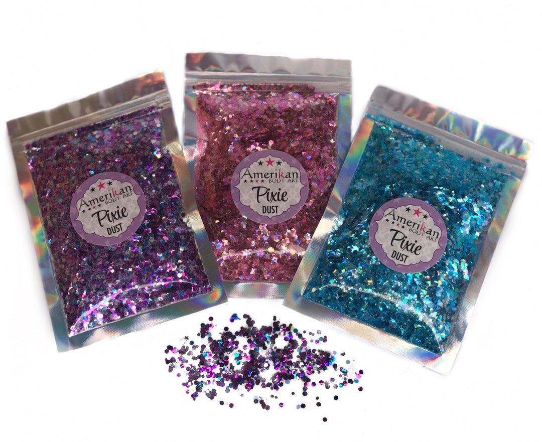 American Body Art Loose Chunky Glitter Blend - Here Comes Santa Claus