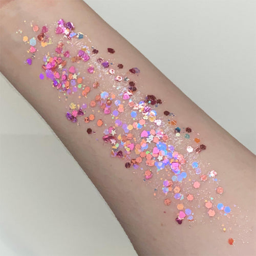 American Body Art Loose Chunky Glitter Blend - Pretty in Pink