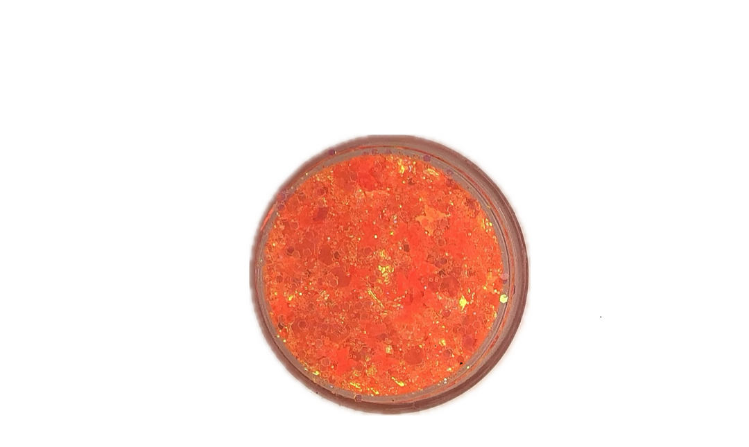 Simply Glitter Cream -  Neon Orange Butterfly