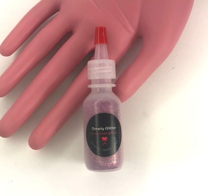 Glitter Loose - Brillant Metallic Colors - 1/2 oz Poof Bottle - Red