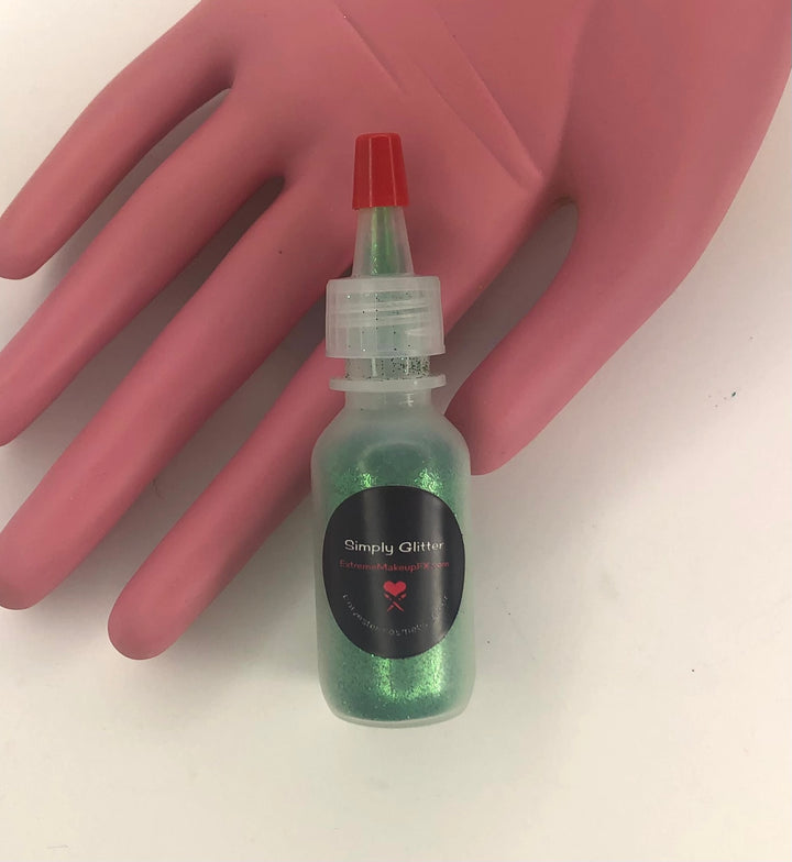 Glitter Loose - Brillant Metallic Colors - 1/2 oz Poof Bottle - Green