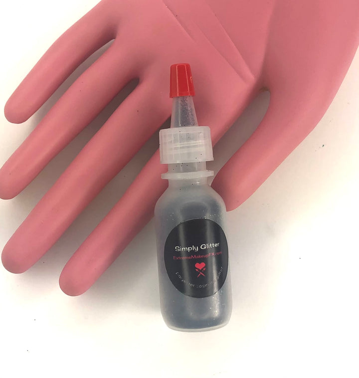 Glitter Loose - Brillant Metallic Colors - 1/2 oz Poof Bottle - Black