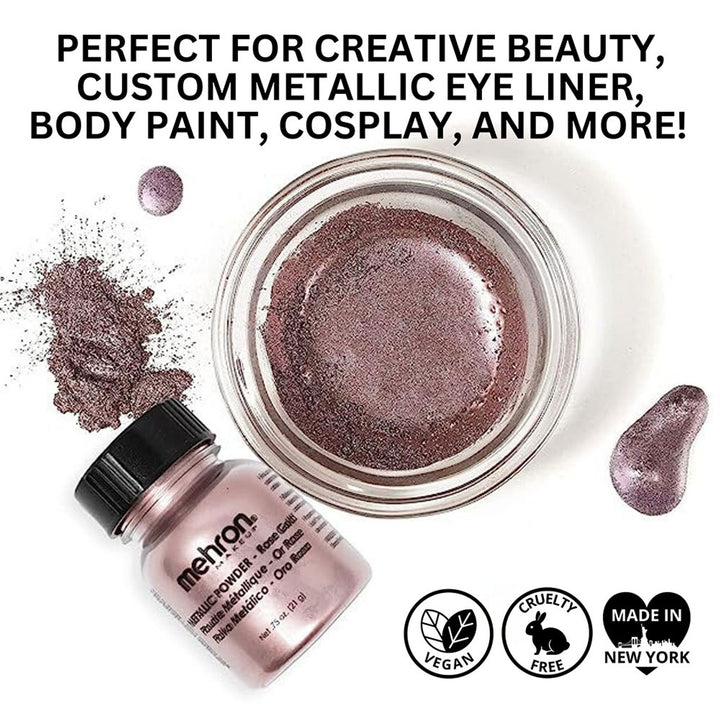 Mehron Metallic Powder - Rose
