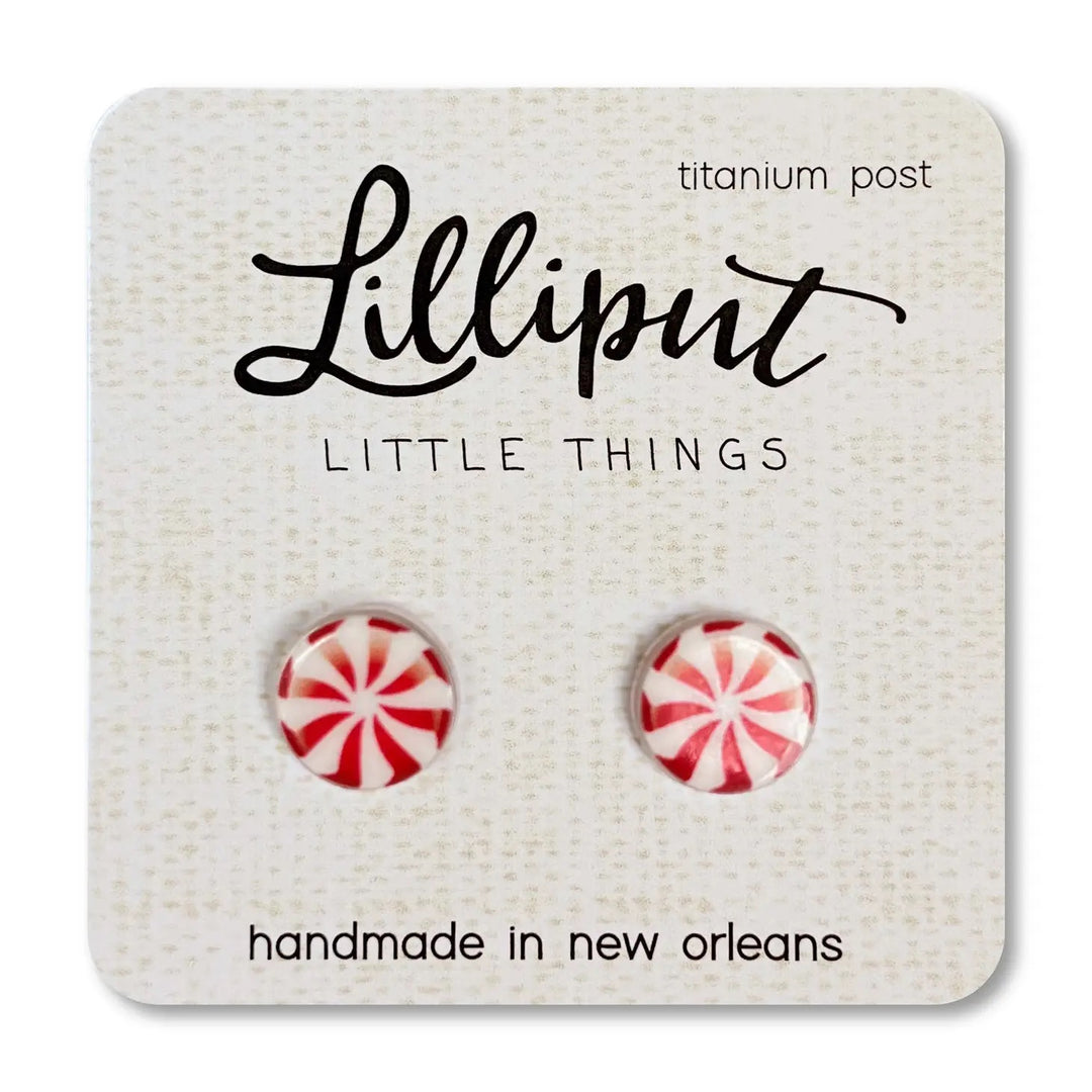 Lillput Earrings Peppermint Candy