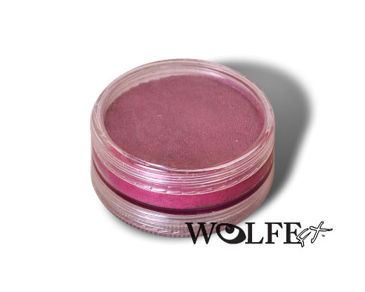 wolfe fx face paint metallic purpl fuchisa in clear medium jar
