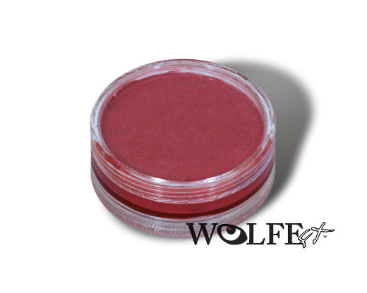 wolfe fx face paint rosy wood color in clear medium jar