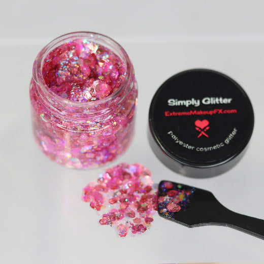 Simply Glitter Gel 1/2 ounce jar - Extreme Makeup FX