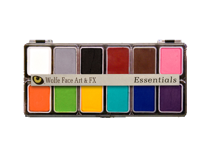face paint diy palette of 12 colors