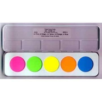 Kryolan UV Day Glow Face Paint Palette (5 Colors)