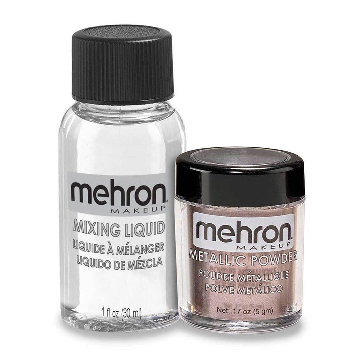 Mehron Metallic Powder and Mixing Liquid Set-Mehron-extrememakeupfx