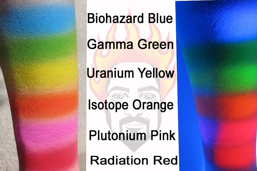 ProAiir Hybrid 2 oz Atomic-UV Dayglow-Biohazard Blue