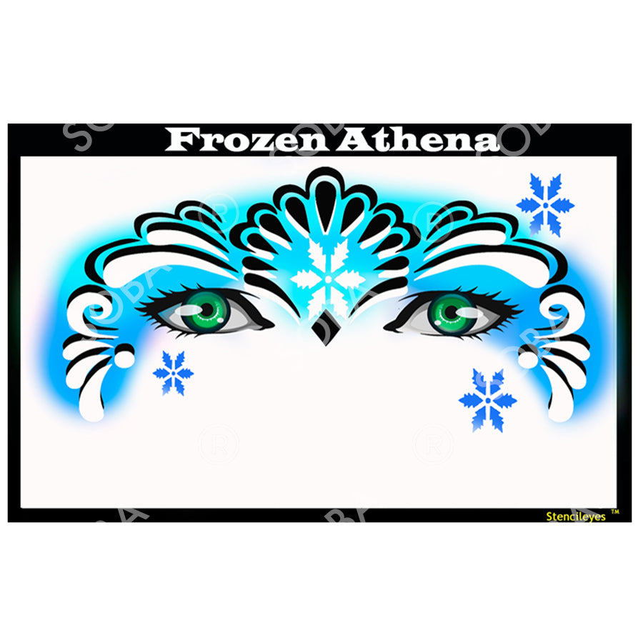 StencilEyes Airbrush Face Painting Stencils - Child - Athena