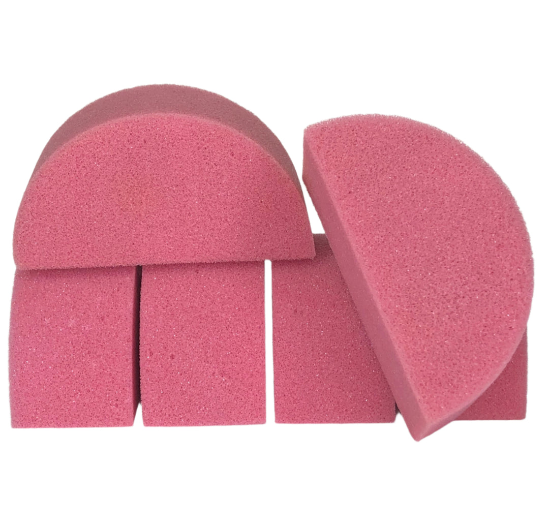 Six half moon pik sponges for face paint