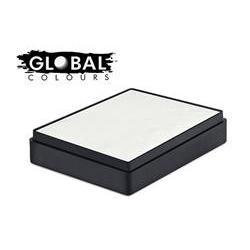 Global Colours 50 Gram Cakes Face Paint White  Retangluar shape emfxstore
