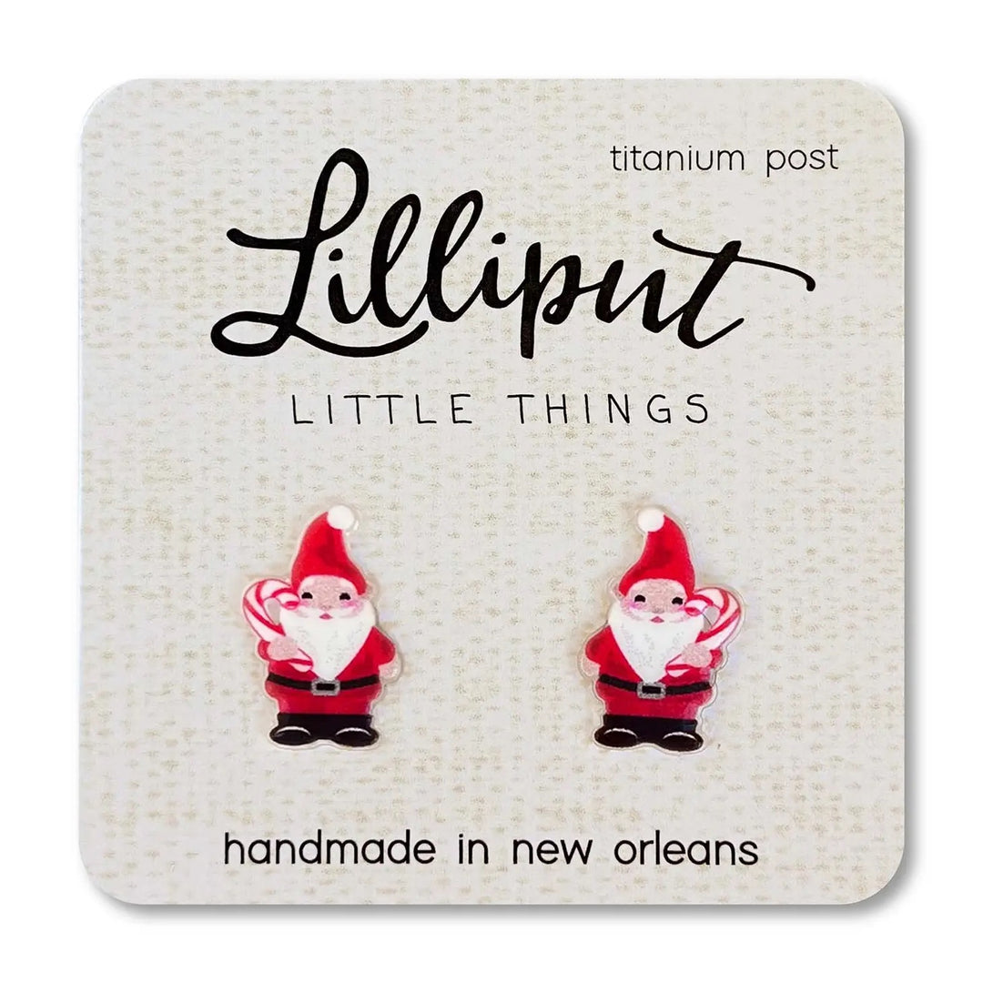 Lillput Earrings Holiday Gnome