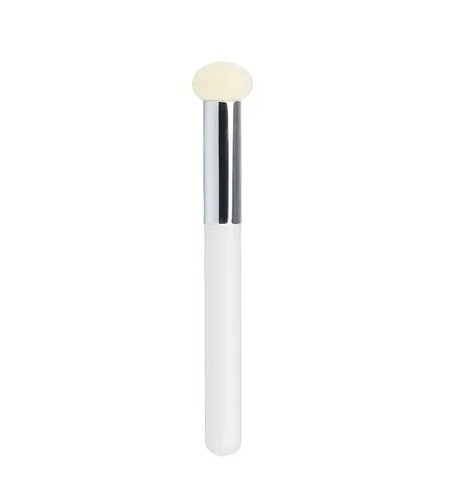 White brush with small sponge head for face painting stencils and makeup application