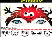 Winter Holiday Face Art Stencil Collection