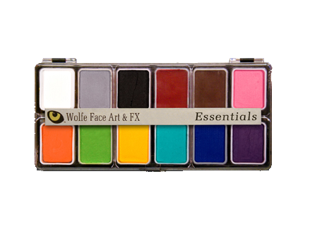 face paint diy palette of 12 colors 