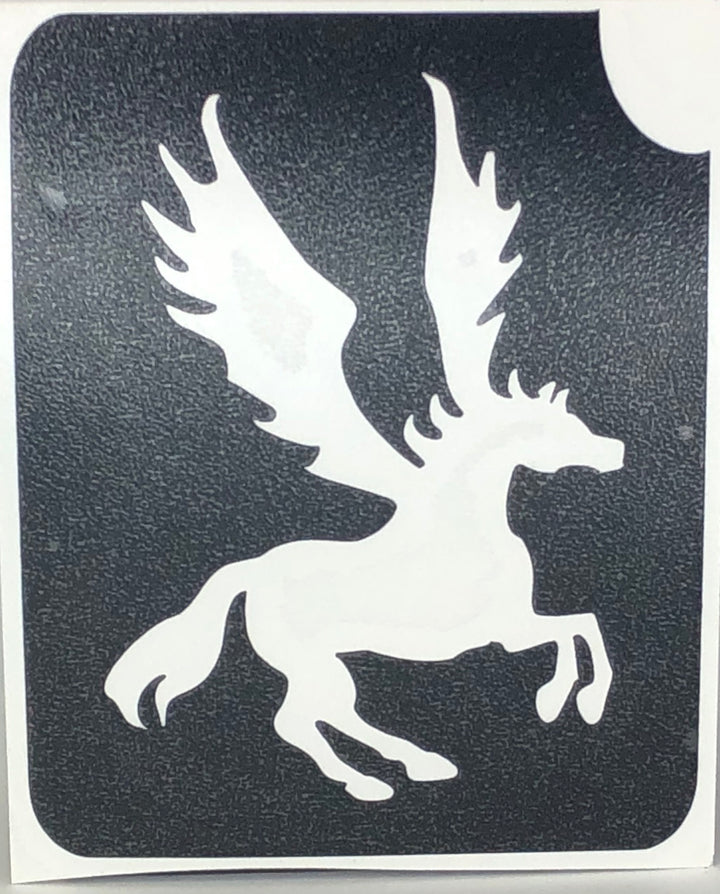 Glitter Tattoo Stencil Pegasus at EMFXStore