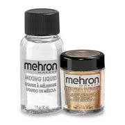 Mehron Metallic Powder and Mixing Liquid Set-Mehron-extrememakeupfx