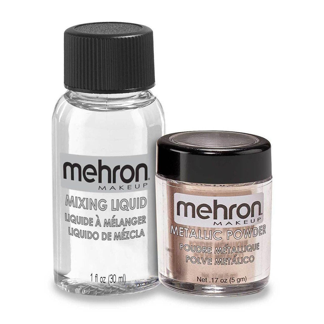 Mehron Metallic Powder and Mixing Liquid Set-Mehron-extrememakeupfx