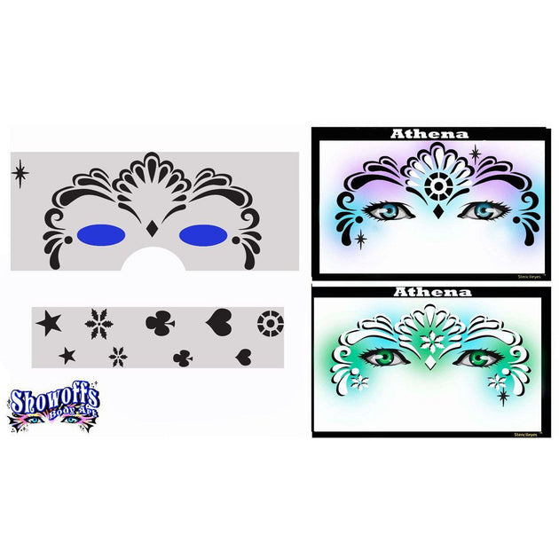 StencilEyes Airbrush Face Painting Stencils for Face &amp; Body Art ...