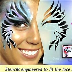 StencilEyes Airbrush Face Painting Stencils - Adult Size-Pro Aiir-extrememakeupfx